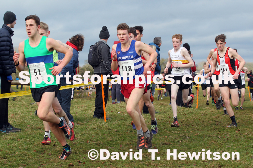 Mens under-17s Northern Cross Country Champs., Camp Hill Estate, Kirklington.  Photo: David T. Hewitson/Sports for All Pics